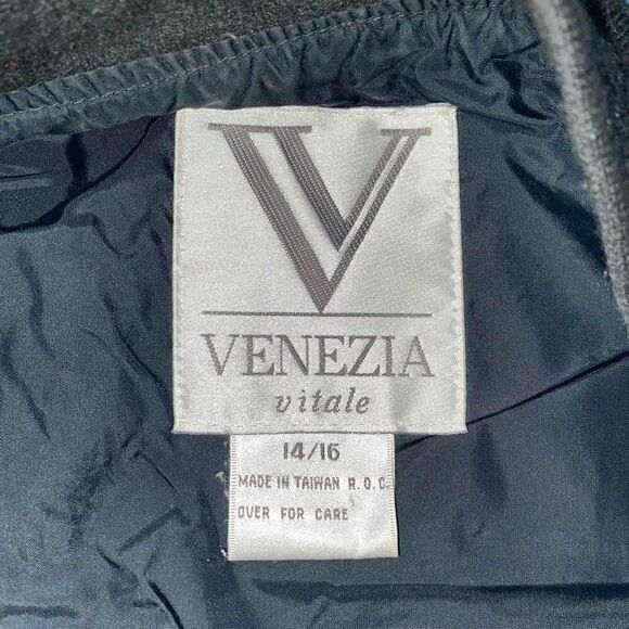 Venezia Vitale full zip lightweight multicolor multi print jacket sz 14/16 women - Picture 7 of 12